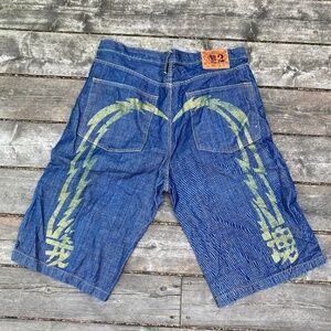 Vintage Evisu Diacock Jean Shorts Size 38
